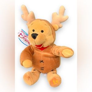 Disney - Reindeer Pooh Bean Bag 8”